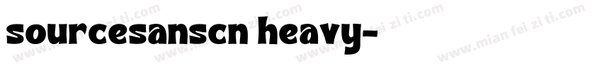 sourcesanscn heavy字体转换
